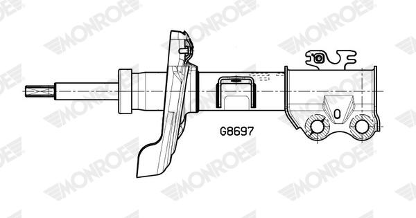 Monroe Schokdemper G8697