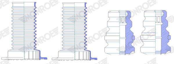 Monroe Stofkap schokdemper PK387