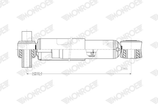 Monroe Schokdemper T1405