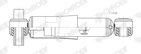 Monroe Schokdemper T1406