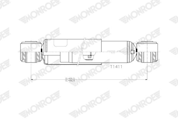 Monroe Schokdemper T1411