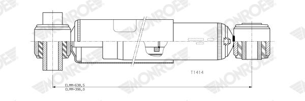 Monroe Schokdemper T1414