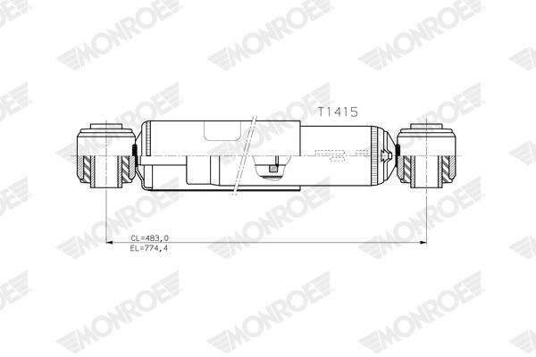 Monroe Schokdemper T1415