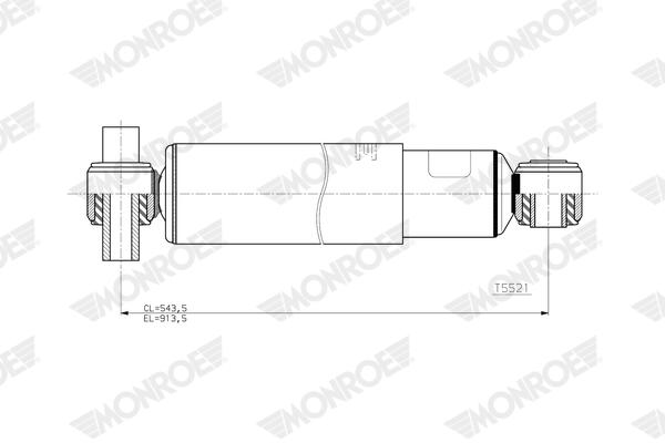 Monroe Schokdemper T5521