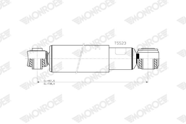 Schokdemper Monroe T5523