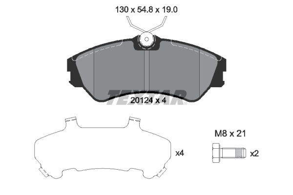 Remblokset Textar 2012401