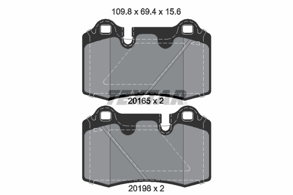 Remblokset Textar 2016501