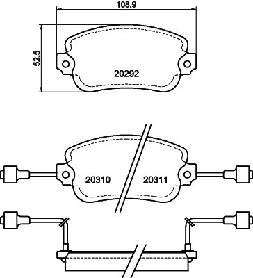 Remblokset Textar 2029203