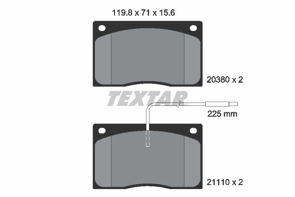 Remblokset Textar 2038002