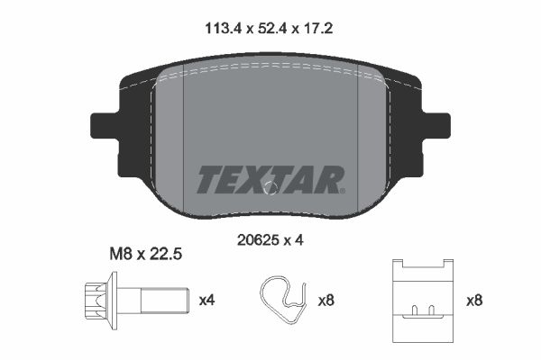 Remblokset Textar 2062501