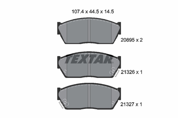 Remblokset Textar 2089502