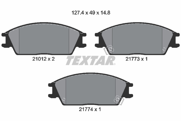 Remblokset Textar 2101202