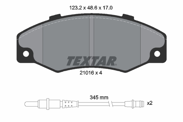 Remblokset Textar 2101602