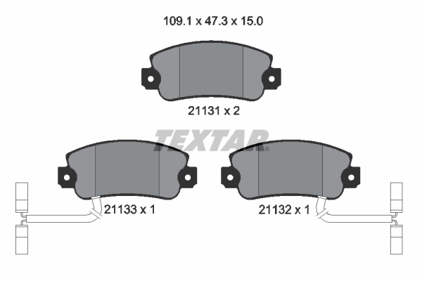 Remblokset Textar 2113103