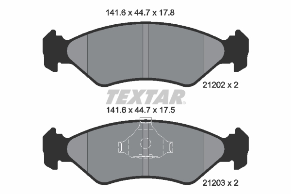 Remblokset Textar 2120203