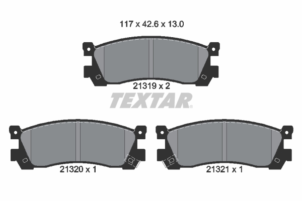 Remblokset Textar 2131901