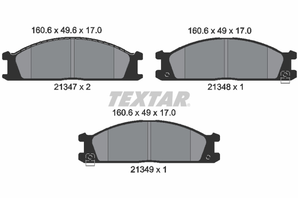 Remblokset Textar 2134702