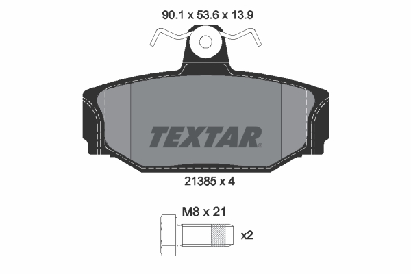 Remblokset Textar 2138501