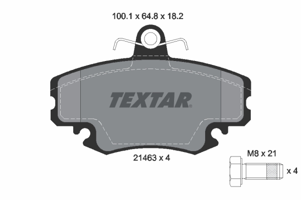 Remblokset Textar 2146306