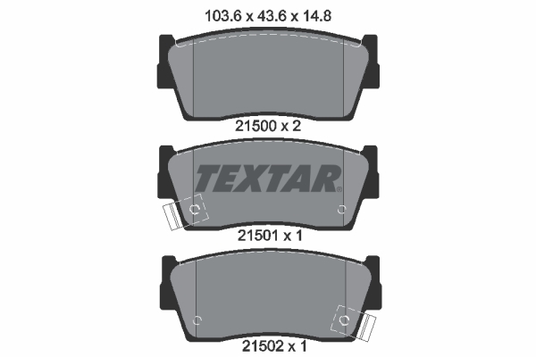 Remblokset Textar 2150001