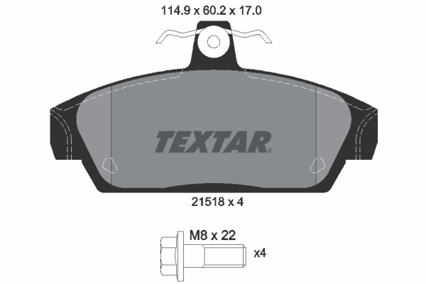 Remblokset Textar 2151801