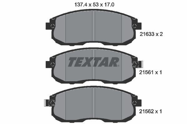 Remblokset Textar 2156101