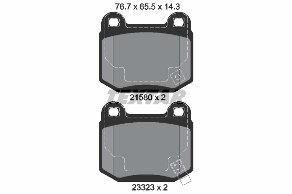 Remblokset Textar 2158001