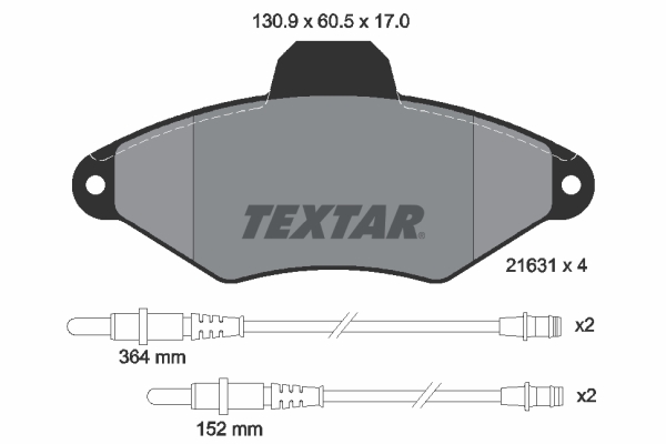 Remblokset Textar 2163102