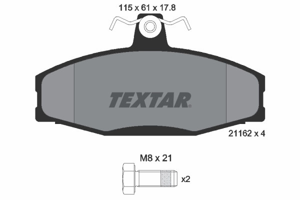 Remblokset Textar 2166201