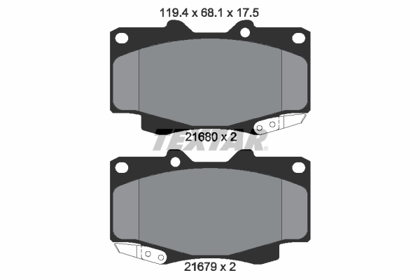 Remblokset Textar 2168003