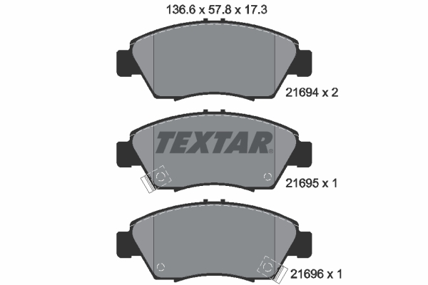 Remblokset Textar 2169401