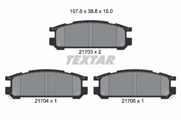 Remblokset Textar 2170301