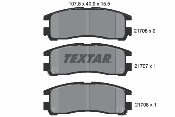 Remblokset Textar 2170602