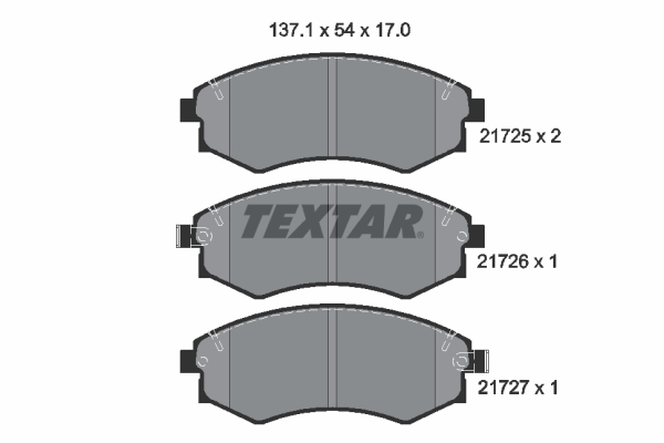 Remblokset Textar 2172501