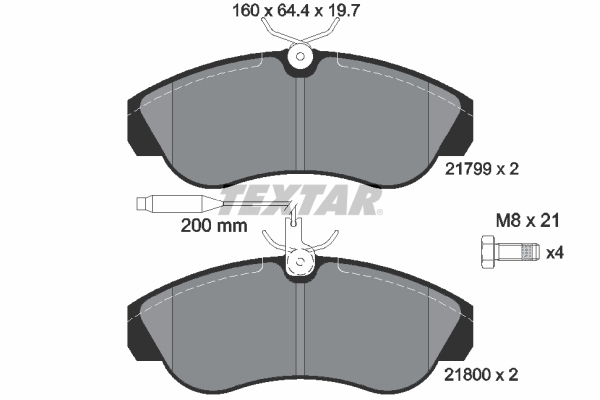 Remblokset Textar 2179901