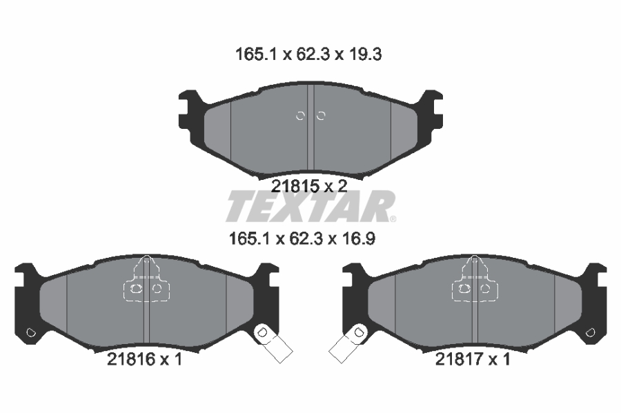 Remblokset Textar 2181501