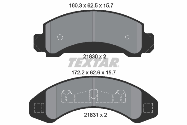 Remblokset Textar 2183001