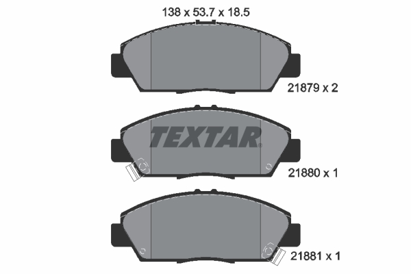 Remblokset Textar 2187901