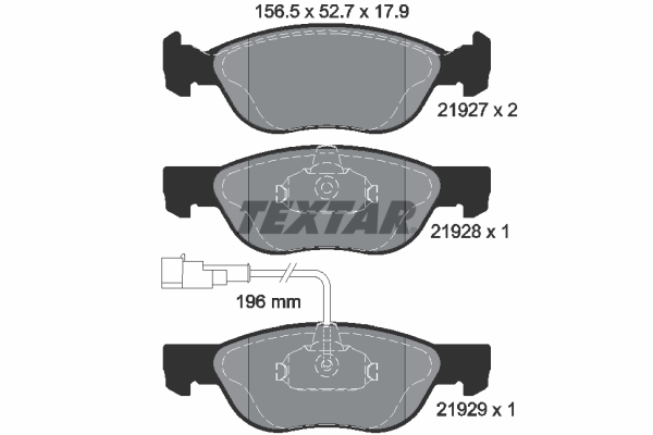 Remblokset Textar 2192701