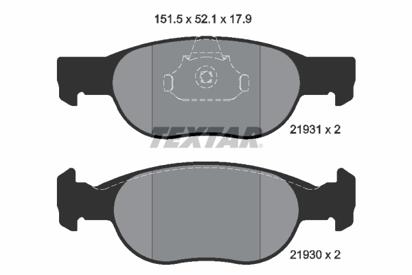 Remblokset Textar 2193101