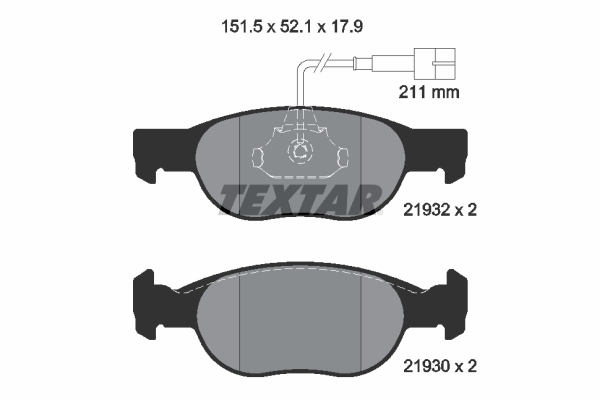 Remblokset Textar 2193201