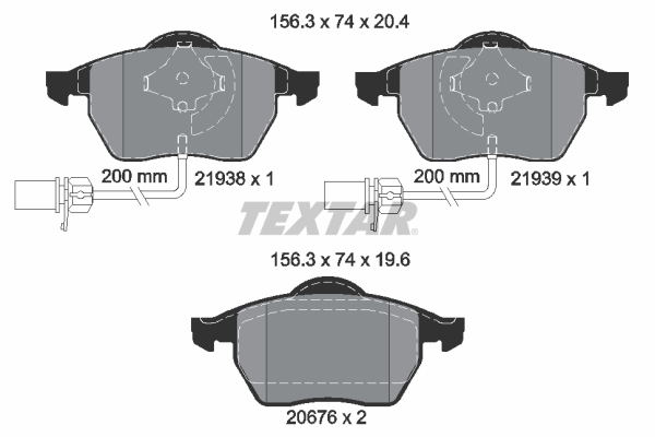 Remblokset Textar 2193801