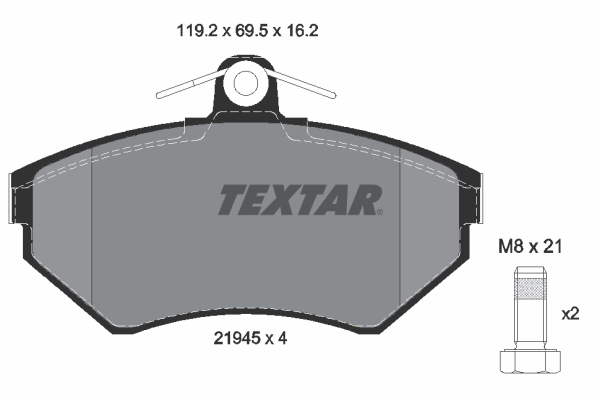 Remblokset Textar 2194502