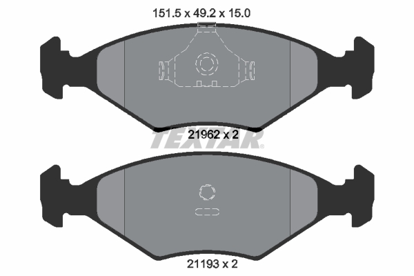 Remblokset Textar 2196202