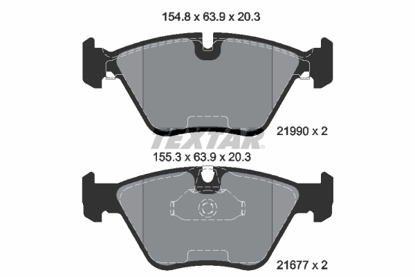 Remblokset Textar 2199003