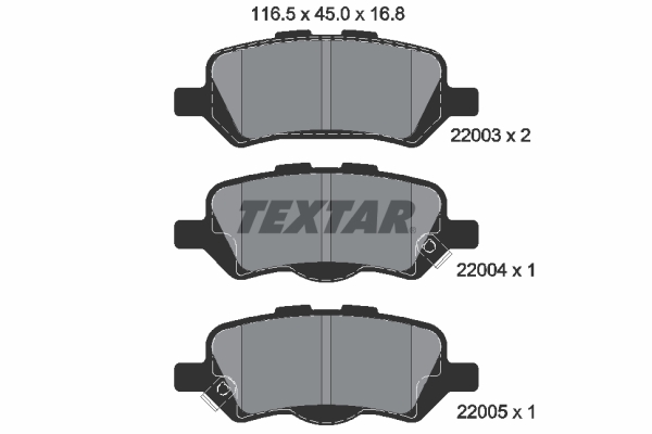 Remblokset Textar 2200301