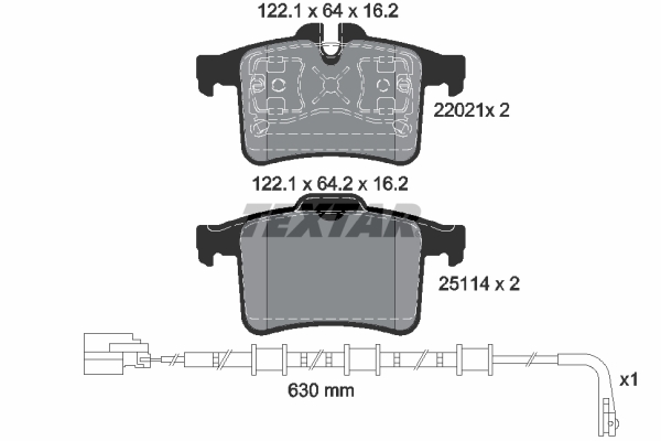 Remblokset Textar 2202101