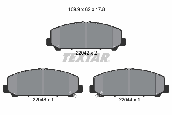 Remblokset Textar 2204201