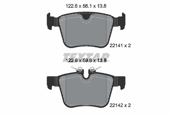 Remblokset Textar 2214103