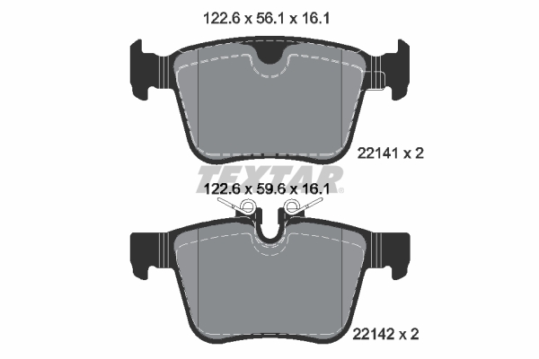 Remblokset Textar 2214101